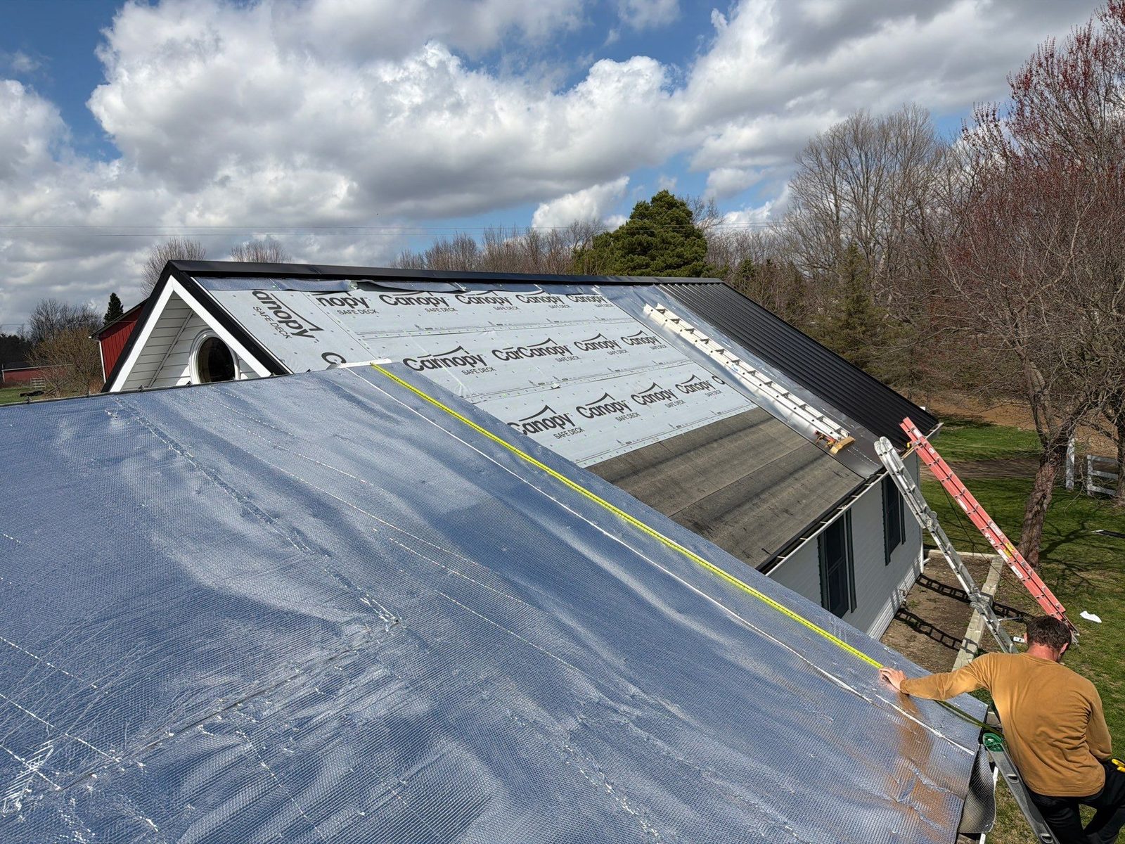 Underlayment installed